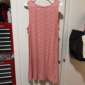 Old Navy Red Floral Sleeveless Dress
